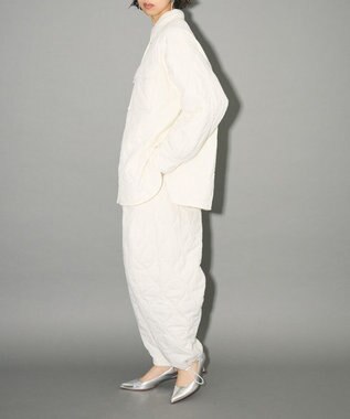 Green Parks キルティングカーブパンツ Off White