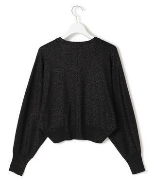 23区 S 【APPLAUDIR】コンパクト ドルマンスリーブ ラメカーディガン ブラック