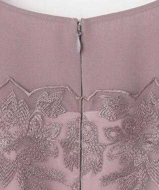 ANY SIS S 【洗える】フラワー刺繍パーツ ワンピース スモーキーピンク