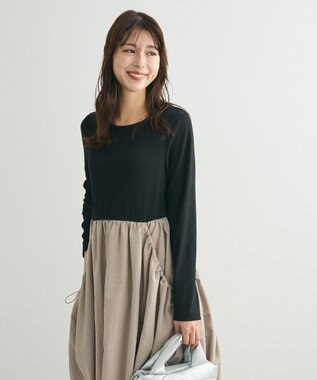 Green Parks ・ＳＵＧＡＲ　ＳＰＯＯＮ　コクーンハイブリットワンピー Black