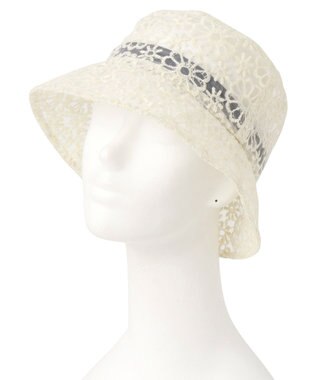 MOONBAT PAUL & JOE(ポール＆ジョー) レースシアーバケットハット ホワイト