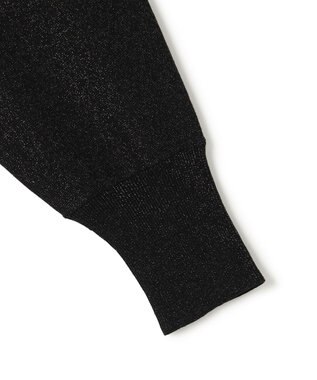 23区 S 【APPLAUDIR】コンパクト ドルマンスリーブ ラメカーディガン ブラック