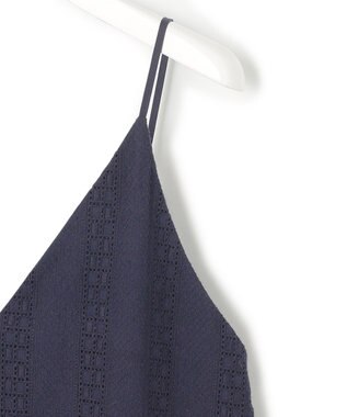 23区 【洗える】コットンエンブロイダリー オールインワン ネイビー系