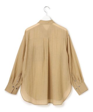 23区 S 【先行予約】リネンミックスシアースラブ オーバーシャツ ベージュ系