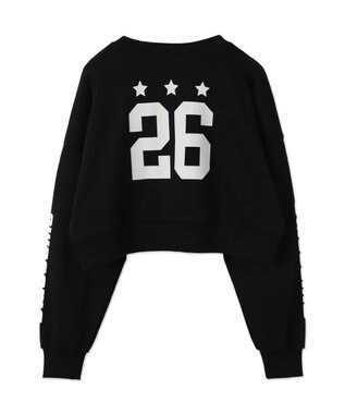 WEGO スターナンバリングショートスウェット ブラック