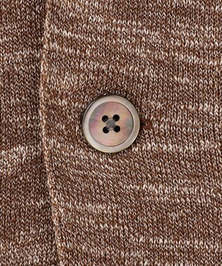 JOSEPH ABBOUD 【サスティナブル】スラブギマ カーディガン ブラウン系