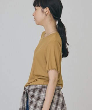 AMERICAN HOLIC 【2点セット】配色レイヤードメローTシャツ Purple
