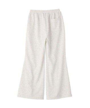 earth music&ecology 【予約】miffy/earth 刺繍スウェットパンツ 杢ライトグレー