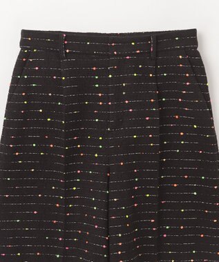 GRACE CONTINENTAL ネオンドットジャガードパンツ ブラック