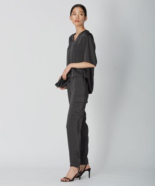 ICB 【WEB限定カラーあり・洗える】Calm カーゴパンツ チャコールグレー系