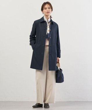 J.PRESS LADIES L Springピーチ セミワイド パンツ サンドベージュ系