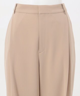 23区 【エステータ】コットンダブルクロス テーパード ワイドパンツ グレージュ系