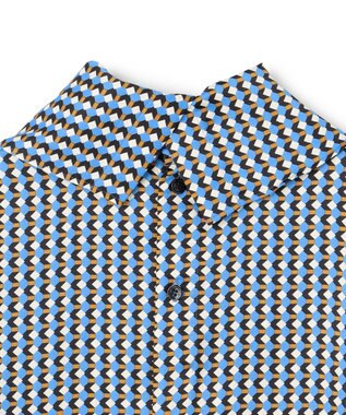 BEIGE， MABILLON / スカーフブラウス Sax x Brown