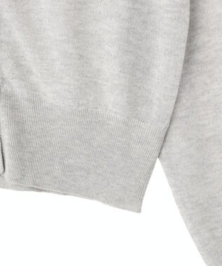 AMERICAN HOLIC シアー配色ニットカーディガン Light Gray