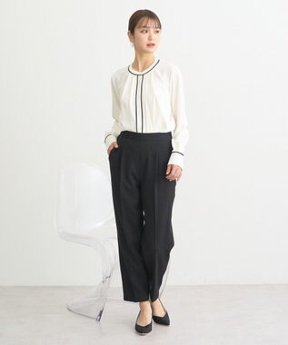 earth music&ecology テーパードパンツ Black