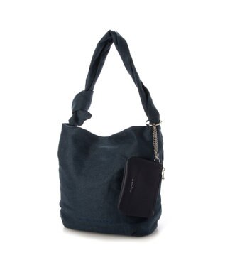 LA BAGAGERIE サイドノット リネンショルダー Sサイズ ネイビー