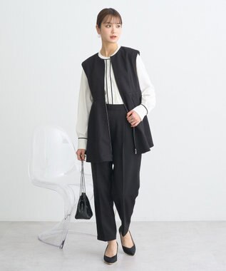 earth music&ecology テーパードパンツ Black