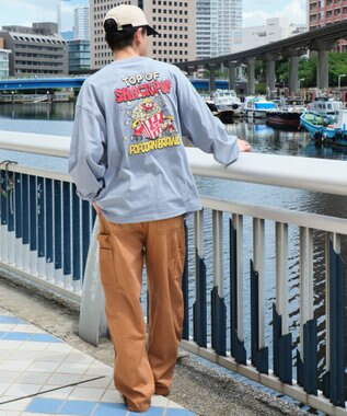 WEGO 【ユニセックス着用ITEM】ボーイズグラフィックBIG　T（LS） ブルー