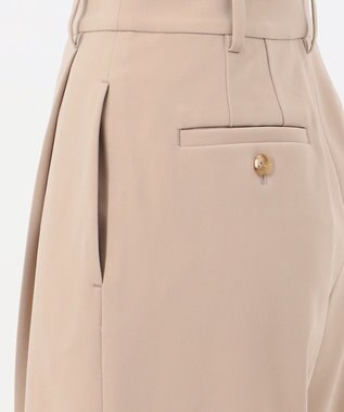 23区 【エステータ】コットンダブルクロス テーパード ワイドパンツ グレージュ系