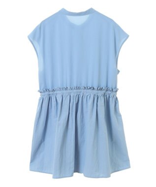 Green Parks 異素材ドッキングチュニック Blue