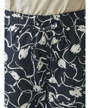 CRAFT STANDARD BOUTIQUE インド綿アソート柄イージーパンツ Black