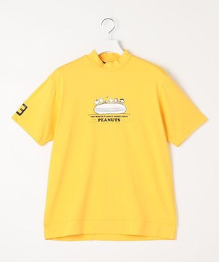 23区GOLF 【PEANUTS】【MEN】スヌーピーコラボ モックネックシャツ イエロー系