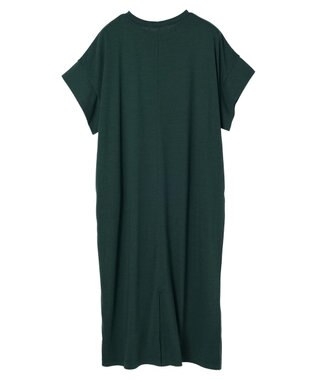 Green Parks 接触冷感　袖切替えカットワンピース Green