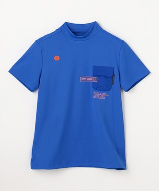 PW CIRCULUS 【WOMEN】ポケットモックネック ゴルフウェア レディース スカイブルー系