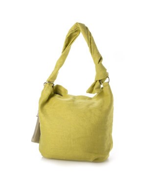 LA BAGAGERIE サイドノット リネンショルダー Sサイズ ライムグリーン