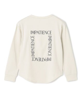 UNFILO 【110-150cm】選べるアソート ロゴロンT(UNISEX) [刺繍ロゴ]グレージュ