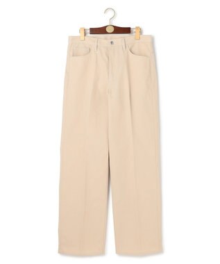 J.PRESS MEN 【J.PRESS ORIGINALS】T/C Drill 5 Pocket Piped Stem Pants / Japan Made アイボリー系