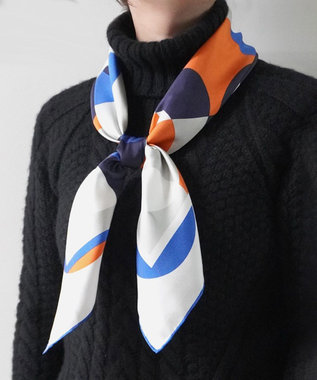 Marca ＜秋の新色！＞ 【the PORT by marca】LIGHT 大判 シルクツイル スカーフ