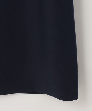 自由区 【XSサイズ～/洗える】フラワーコードレース サックワンピース ネイビー系