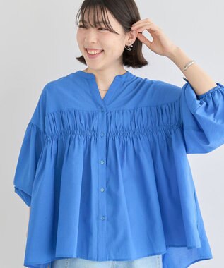 Green Parks シャーリングスキッパーシャツ Orange