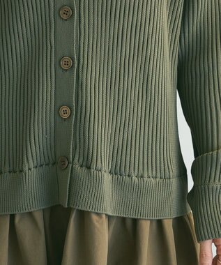 Green Parks ａ．ニットドッキングワンピース Khaki