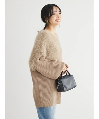 Green Parks ・Ｐｅｔｉｔ　Ｆｌｅｕｒ　シャギーキリカエニット Gray Beige