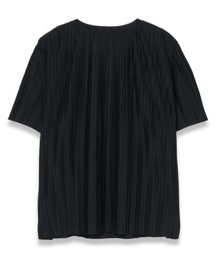 JOSEPH 【洗える】プリーテッドジャージー　ラウンドネックTシャツ Black