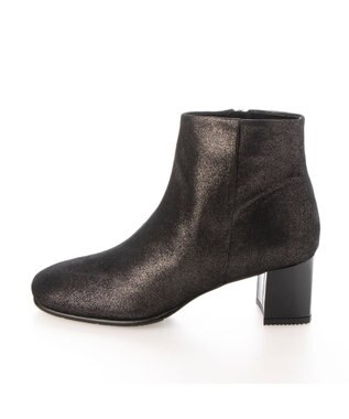 MODE ET JACOMO <D'ICI>【３E】チャンキーヒールショートブーツ ブラックメタリック