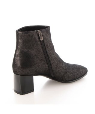 MODE ET JACOMO <D'ICI>【３E】チャンキーヒールショートブーツ ブラックメタリック
