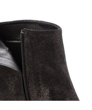 MODE ET JACOMO <D'ICI>【３E】チャンキーヒールショートブーツ ブラックメタリック