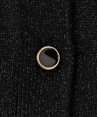 23区 S 【APPLAUDIR】コンパクト ドルマンスリーブ ラメカーディガン ブラック