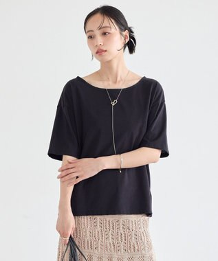 earth music&ecology バックデザインカットプルオーバー Black