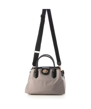 UNBILLION 【テレビ ドラマ着用アイテム】ペルケ perche / ナイロン×牛革付属ユーティリティ2wayトートS ライトベージュ