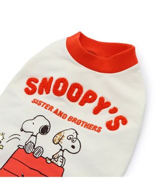 PET PARADISE スヌーピー 兄弟集合柄 トレーナー 白【小型犬】 ホワイト