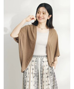 CRAFT STANDARD BOUTIQUE ランダムテレコモモンガカーディガン Brown