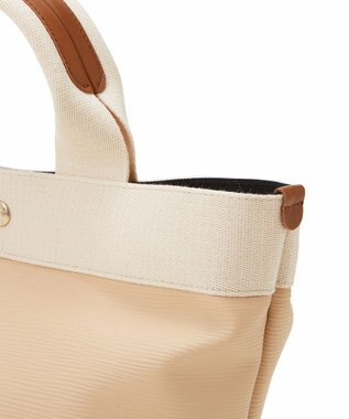 TOPKAPI 【Breath TOPKAPI】リプルネオレザー ミニトートバッグ ライトベージュ