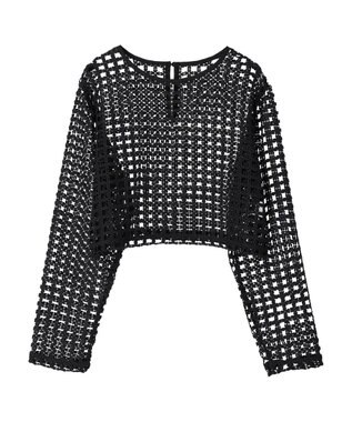 Green Parks ・ＳＵＧＡＲ　ＳＰＯＯＮ　ハナレースプルオーバー Black