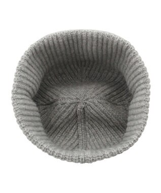 MOONBAT FURLA(フルラ) タフタ刺繍入りニット帽 グレー