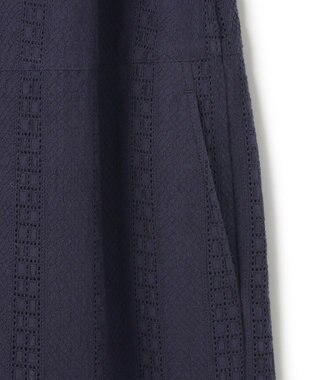 23区 【洗える】コットンエンブロイダリー オールインワン ネイビー系