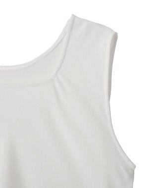 YECCA VECCA 2wayアシメデザインノースリーブブラウス Off White